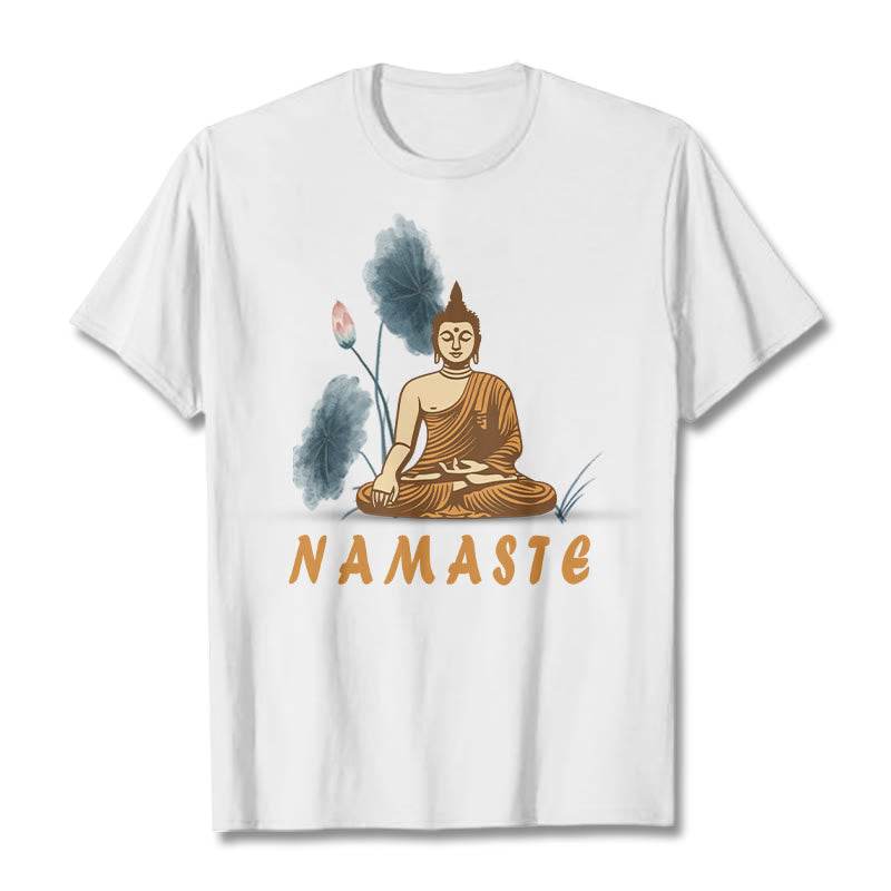 NAMASTE mystic zen Lotus Leaf Tee T-shirt