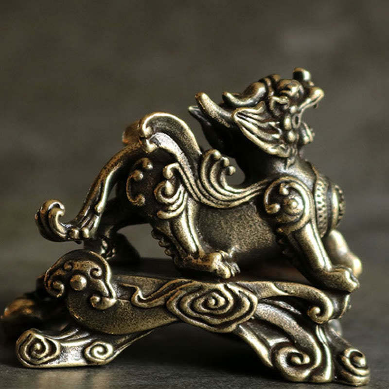 Handmade FengShui PiXiu Copper Wealth Luck Decoration