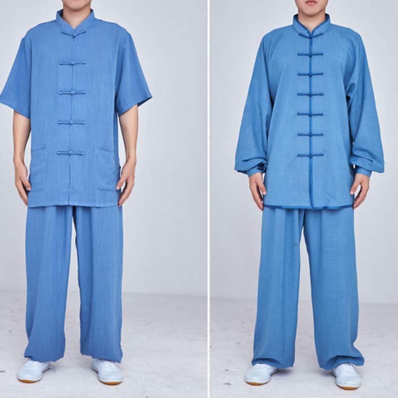 Meditation Zen Prayer Spiritual Tai Chi Qigong Practice Unisex Embroidery Clothing Set