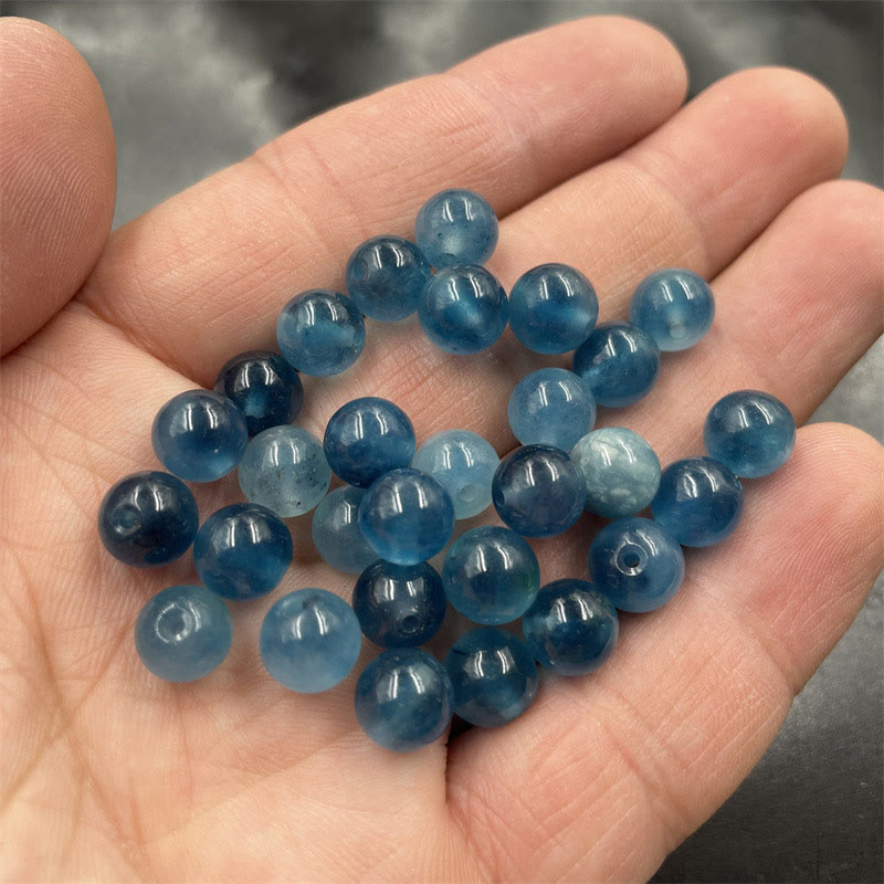 Quartzite Jade Dyed Blue Beads Protection Bracelet