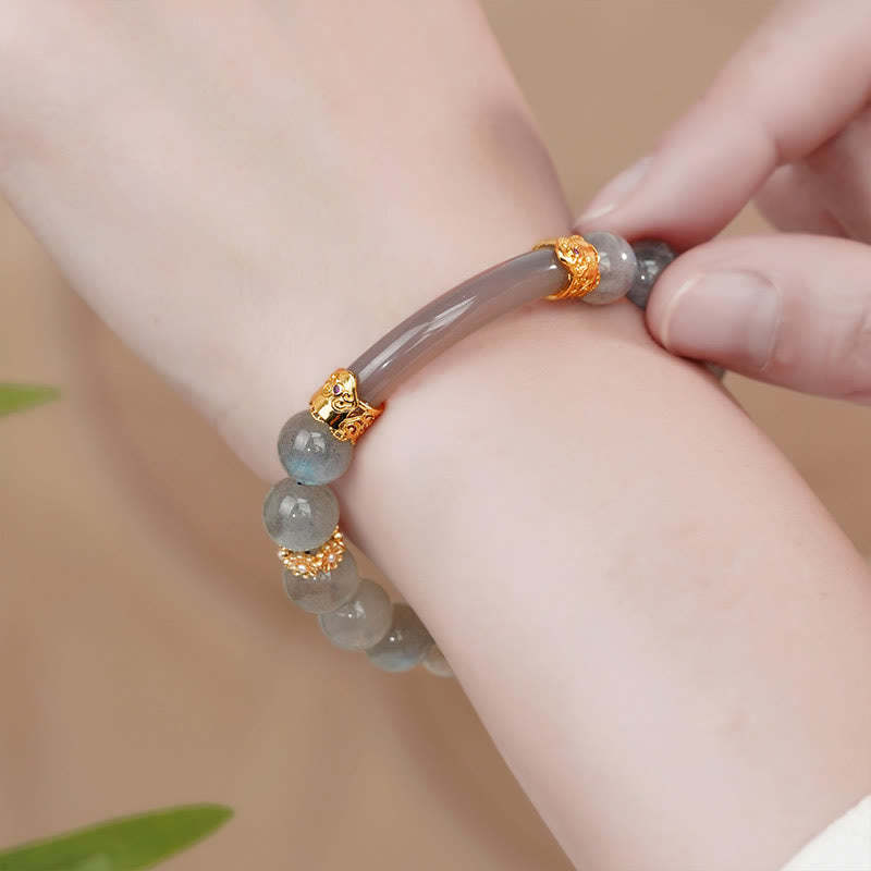 Natural Labradorite Moonstone Healing Change Bracelet
