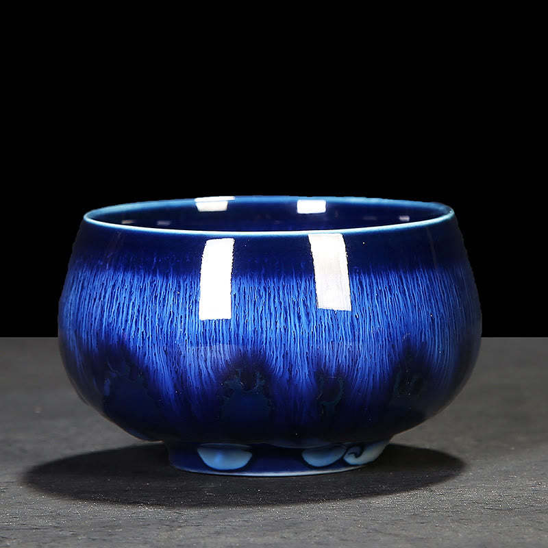 Chinese Jianzhan Glaze Kiln Change Ceramic Teacup Tenmoku Kung Fu Tea Cup