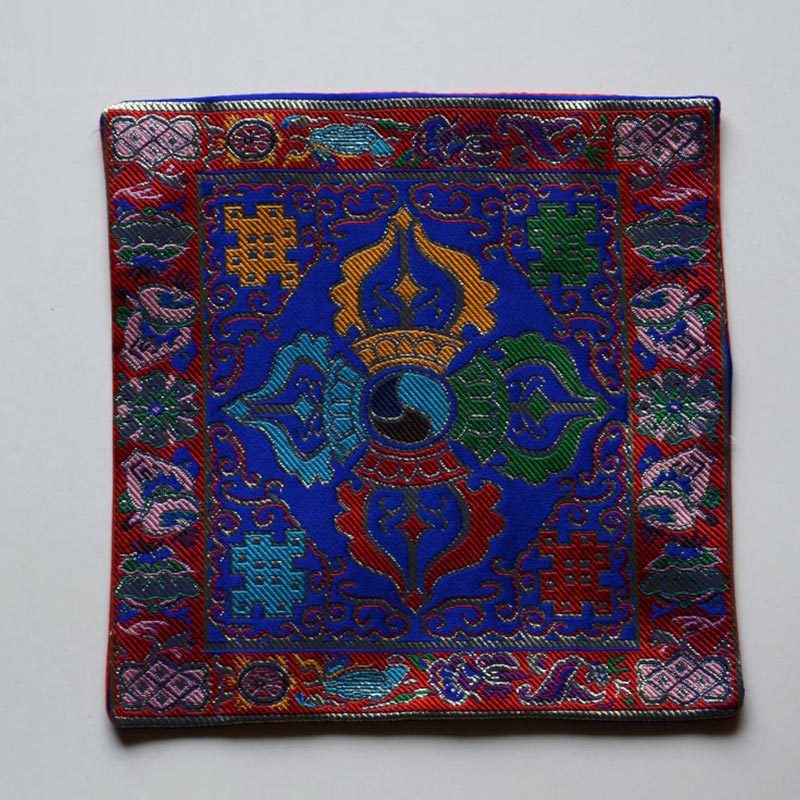 Prayer Altar Mat Healing Meditation Vajra Auspicious Symbols