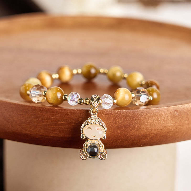 Yellow Tiger Eye Meditation mystic zen Protection Bracelet