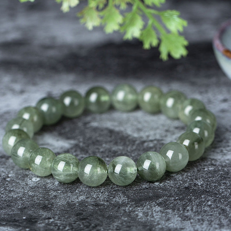 Natural Green Crystal Blessing Wealth Bracelet
