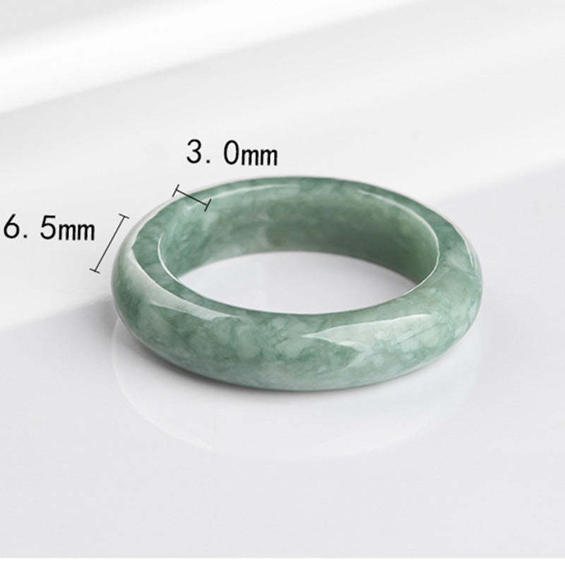 Natural Jade Abundance Healing Ring
