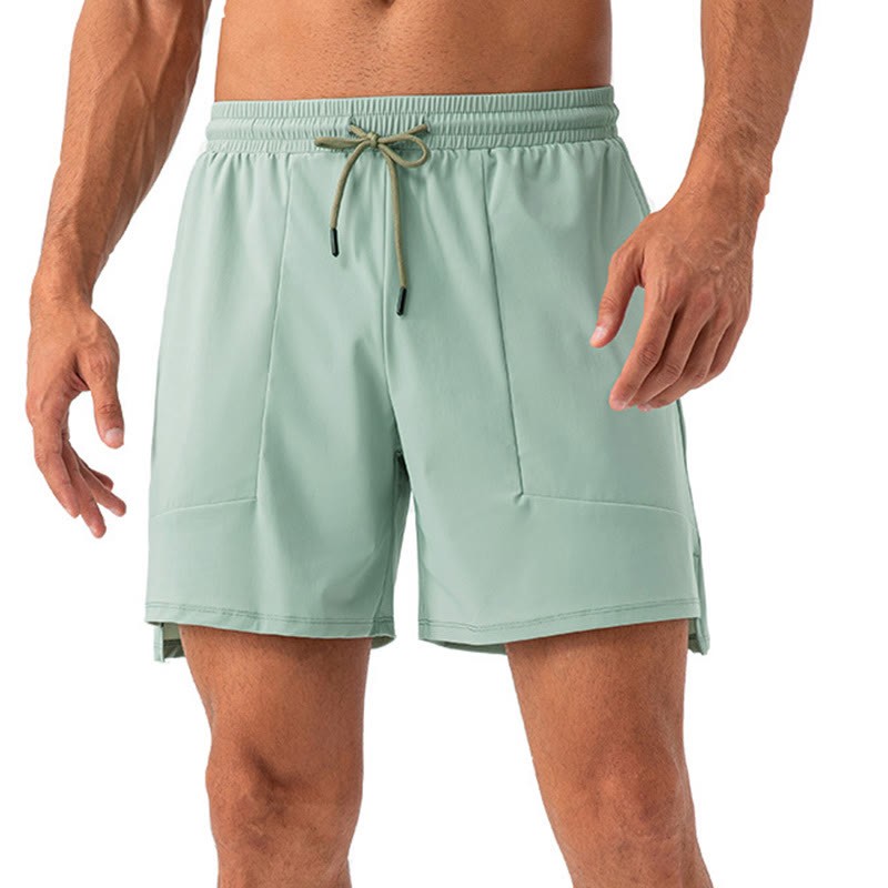 Men's Casual Quick Dry Sports Shorts With Pockets