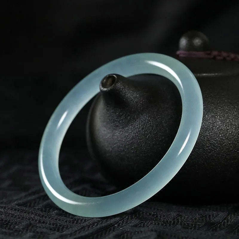 Natural Jade Healing Blessing Bangle Bracelet