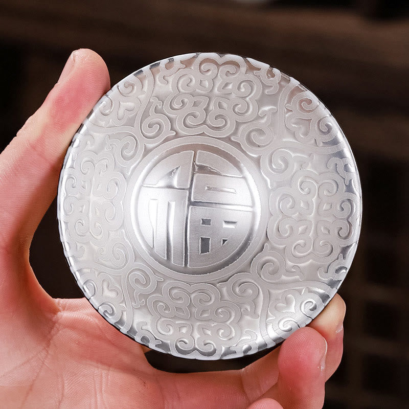 Tibet Pattern Fu Character Ceramic Teacup Kung Fu Tea Cups 55ml