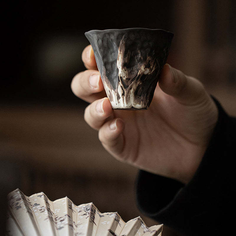 Lotus Flower Shape Zen Ceramic Teacup Kung Fu Tea Cup 50ml