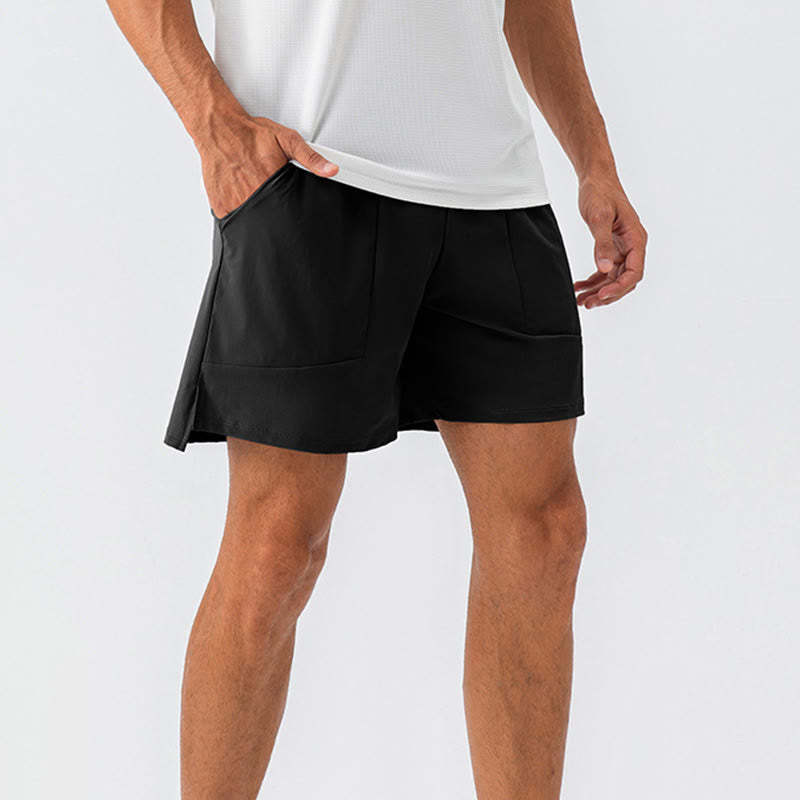 Men's Casual Quick Dry Sports Shorts With Pockets