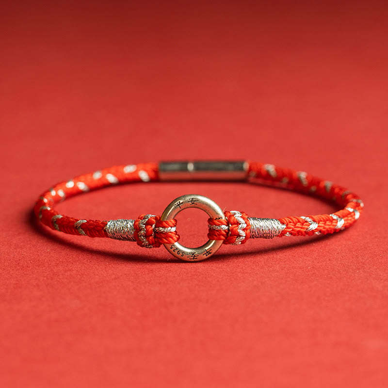 Red String 925 Sterling Silver Safe Luck Bracelet