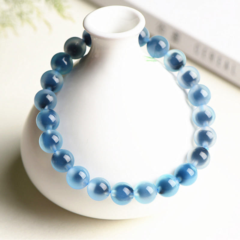 Natural Colorful Candy Agate Harmony Strength Bead Bracelet