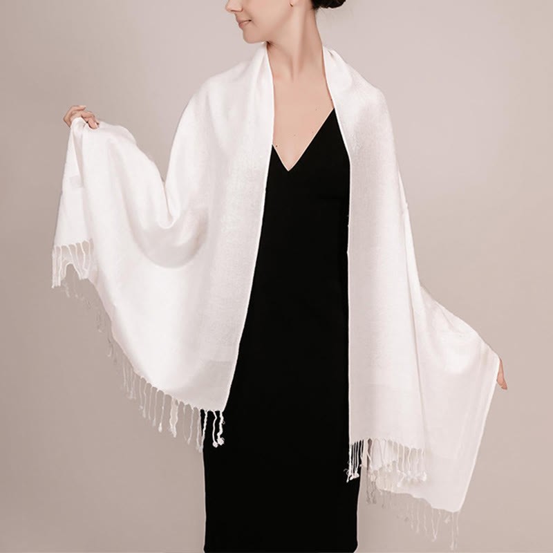 Tibetan Cashew Jacquard Tassels Shawl Spring Fall Winter Warm Cozy Scarf Wrap