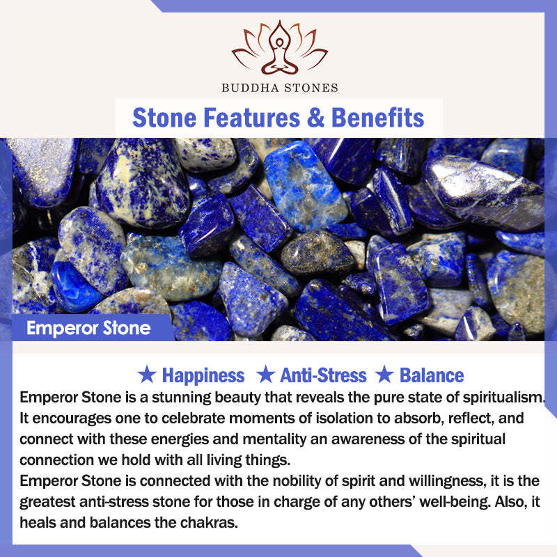 Emperor Stone Lava Rock Beads Tassel Happiness Necklaces Pendants