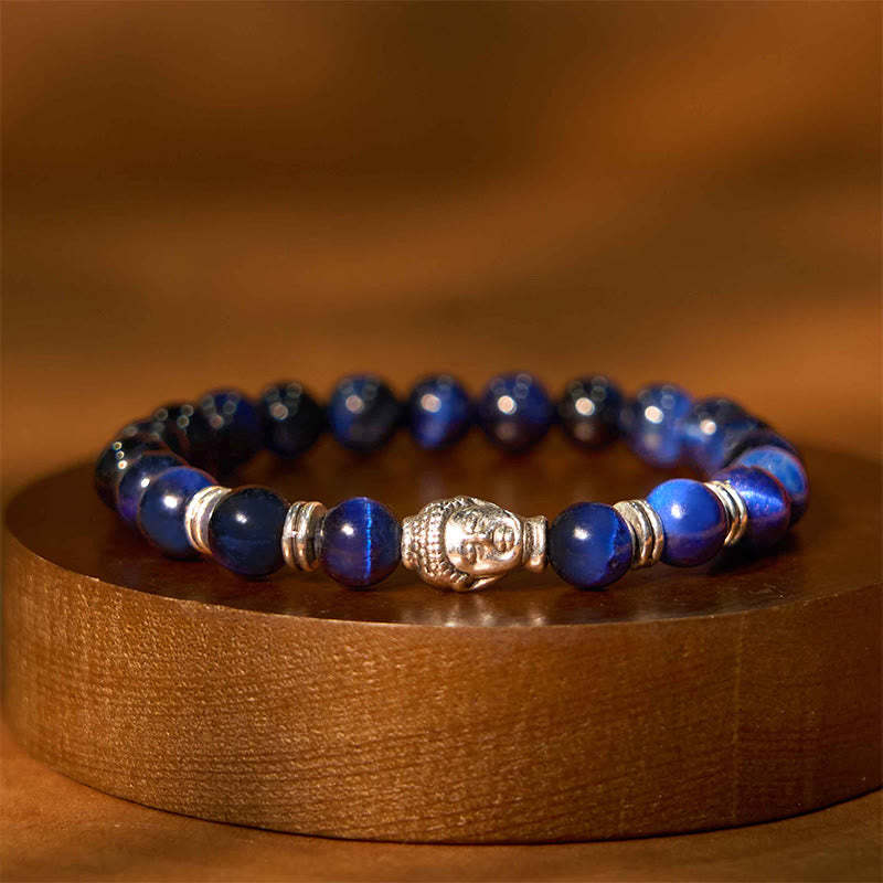 Blue Green Red Tiger Eye mystic zen Head Balance Bracelet