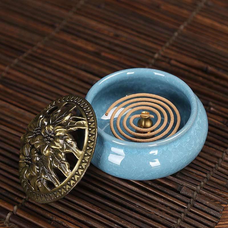 Colorful Ceramic Incense Burner