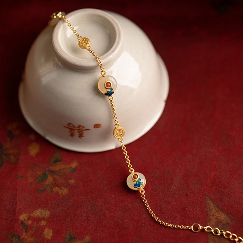 Auspicious Clouds Jade Pattern Luck Bracelet