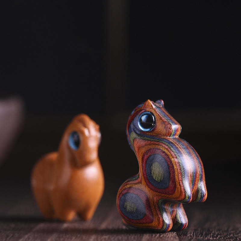 Small Leaf Red Sandalwood Green Sandalwood Lucky Mini Horse Protection Decoration
