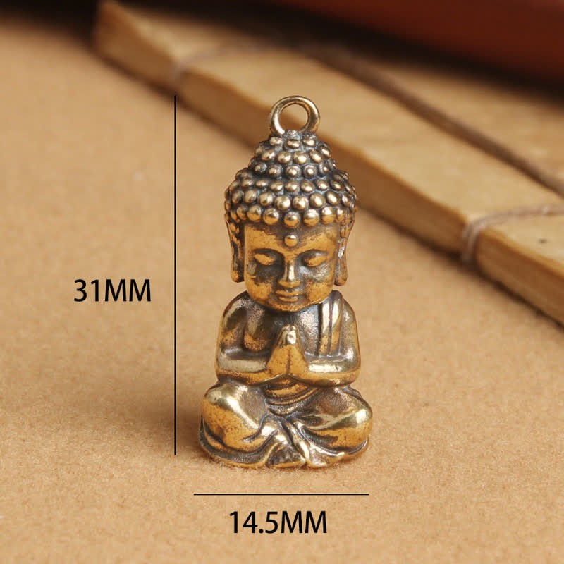 mystic zen Compassion Copper Keychain Pendant Decoration