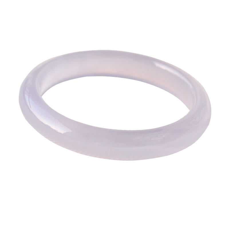 Natural Purple Jade Soothing Protection Bracelet Bangle