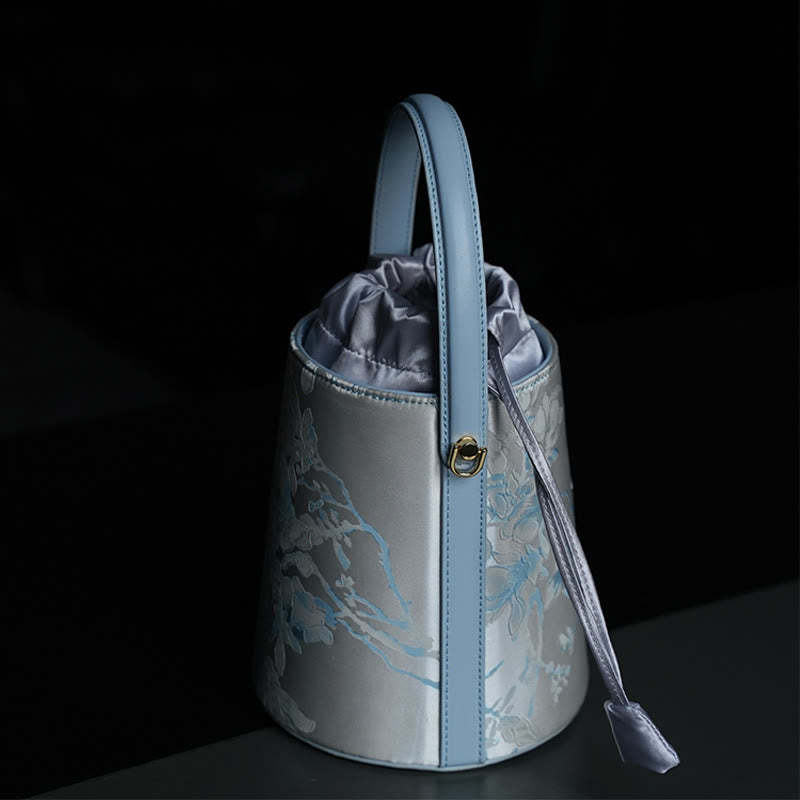 Panda Bamboo Magpie Embroidery Crossbody Bag Hangbags