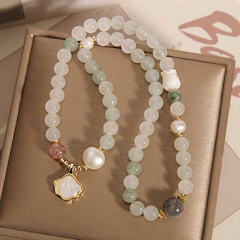 Double Layer Jade Shell Luck Bracelet
