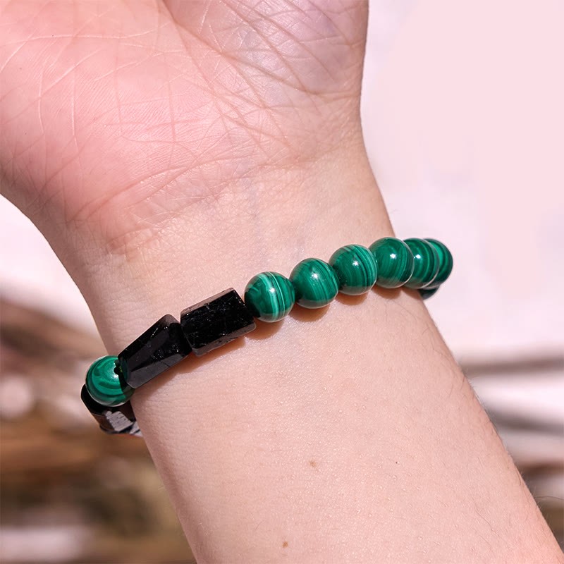 Malachite Black Tourmaline Purity Bracelet