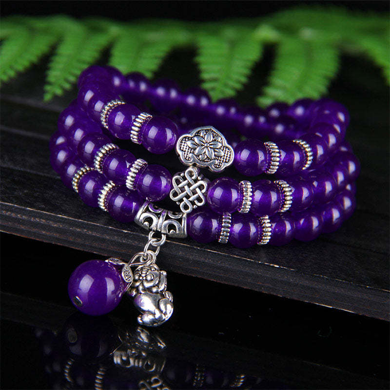The Amethyst Pixiu Wealth Bracelet
