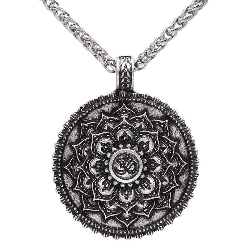 Six True Words Love Peace Flower Pattern Necklace (Extra 35% Off | USE CODE: FS35)