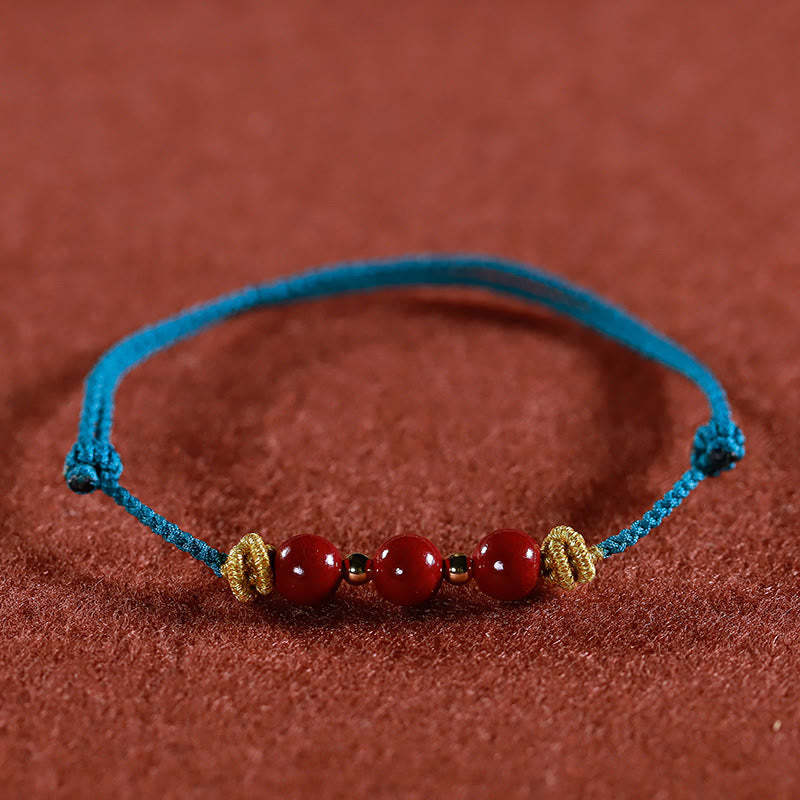 Colorful String Cinnabar Calm Bracelet
