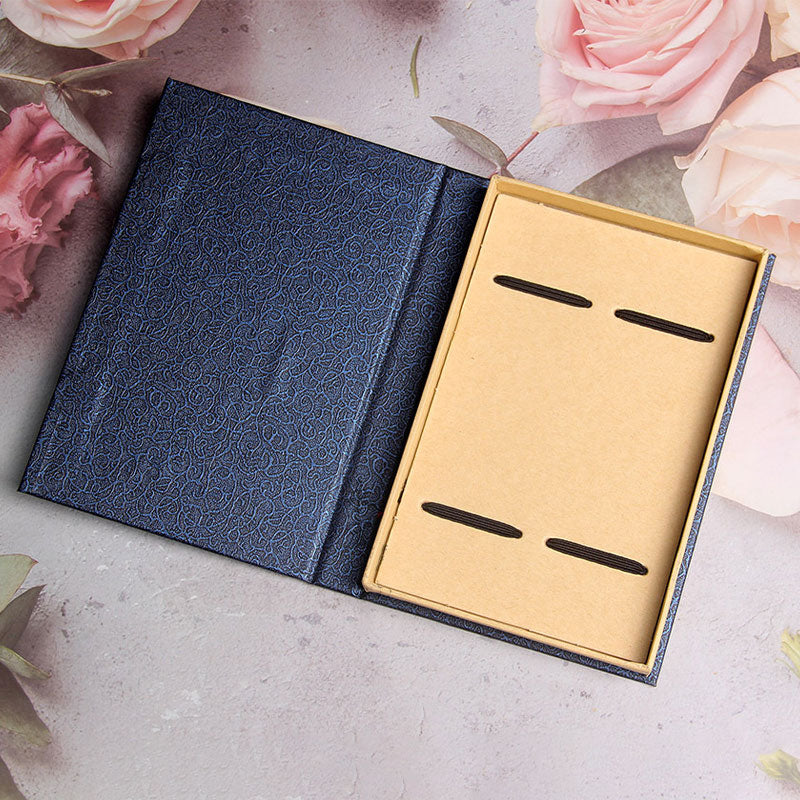 Butterfly Flower Ebony Wood Bookmarks With Gift Box