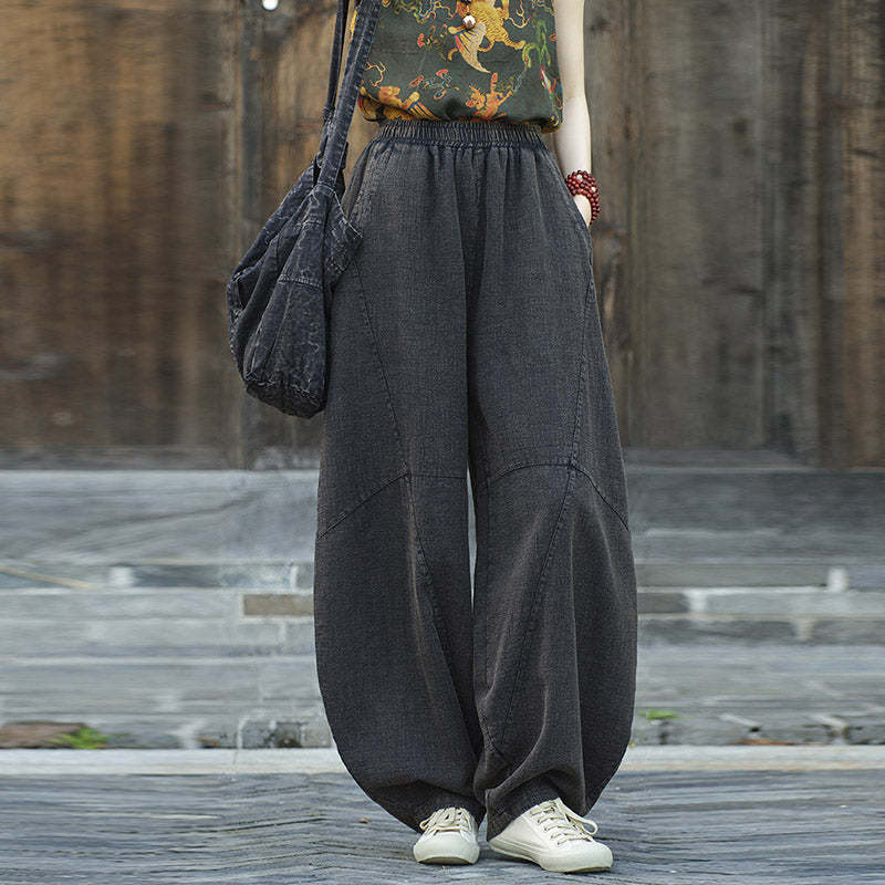 Cotton Linen Pants Harem Trousers Loose Zen Yoga Tai Chi Women's Pants