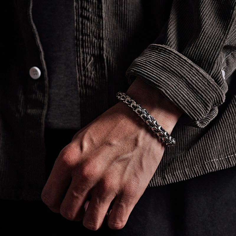 Retro Dragon Scale Pattern Success Strength Bracelet