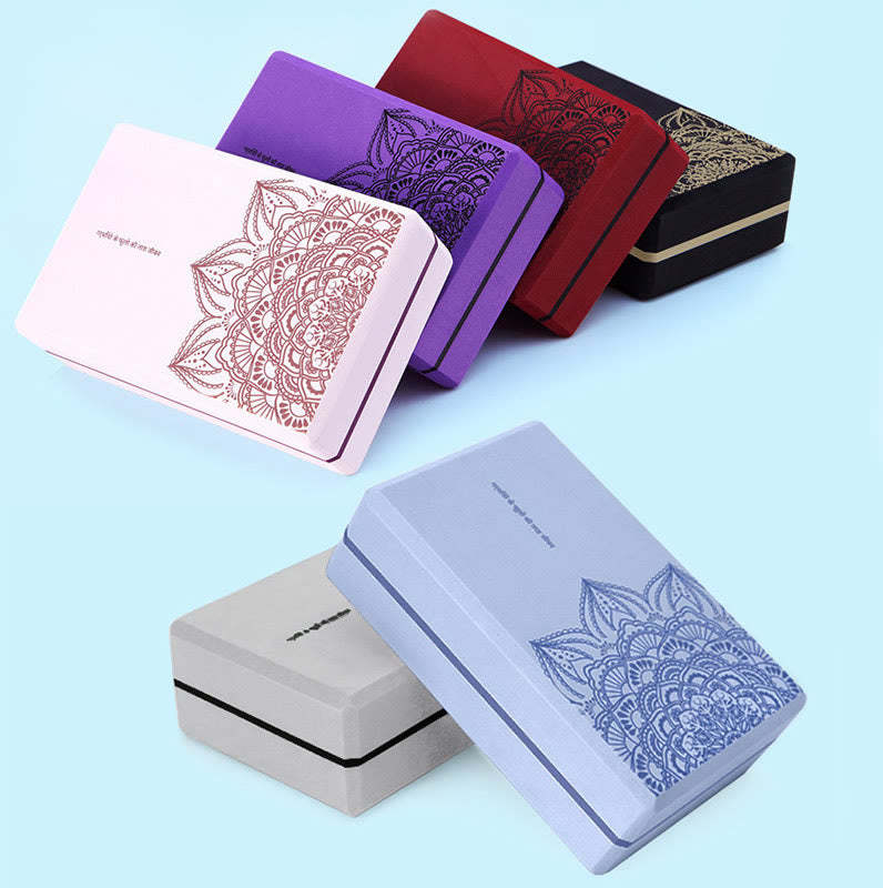 Tibetan Mandala Mindful Soft Non-Slip Foam Yoga Block