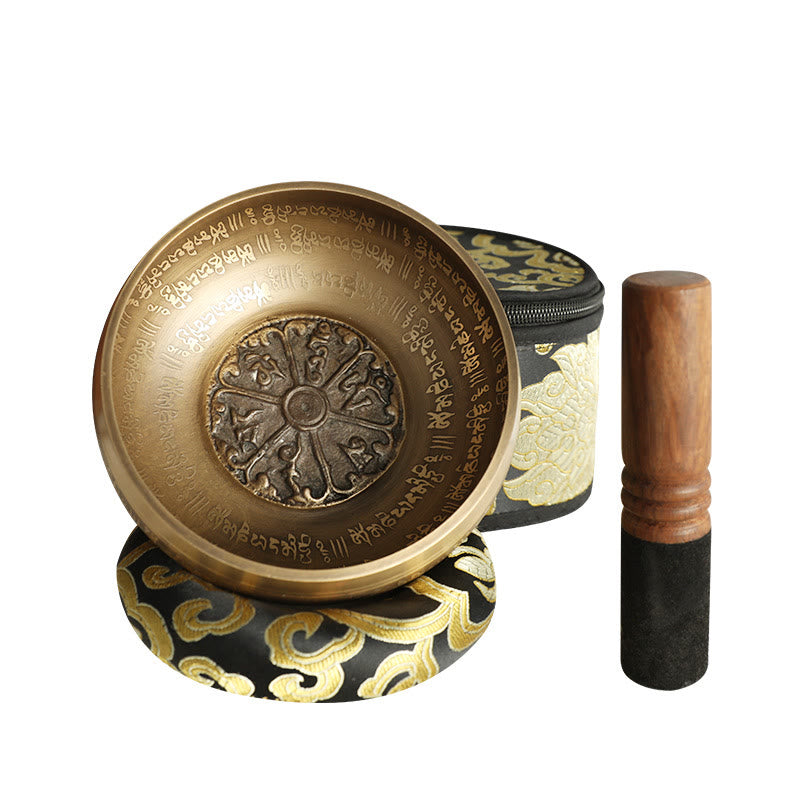 Tibetan Meditation Sound Bowl Handcrafted for Healing and Mindfulness Singing Bowl Set