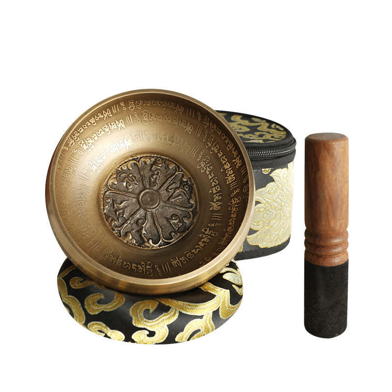 Tibetan Meditation Sound Bowl Handcrafted for Healing and Mindfulness Singing Bowl Set