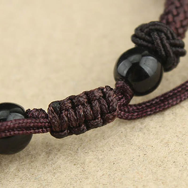 Tibetan Nine-Eye Dzi Bead Three-eyed Dzi Bead Protection String Necklaces Pendant