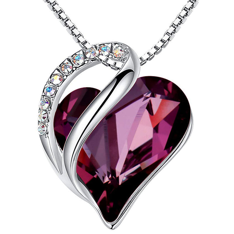 mystic zenstoneshop Love Heart Birthstone Healing Energy Necklace Pendant (Extra 30% Off | USE CODE: FS30)