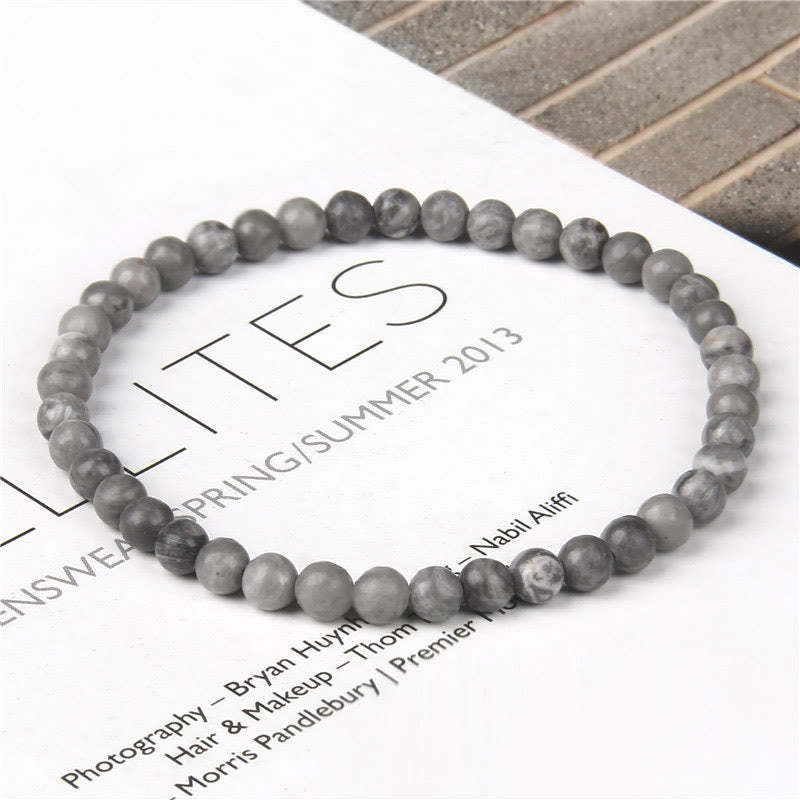 4mm Various Stone Crystal Mini Beads Healing Bracelet