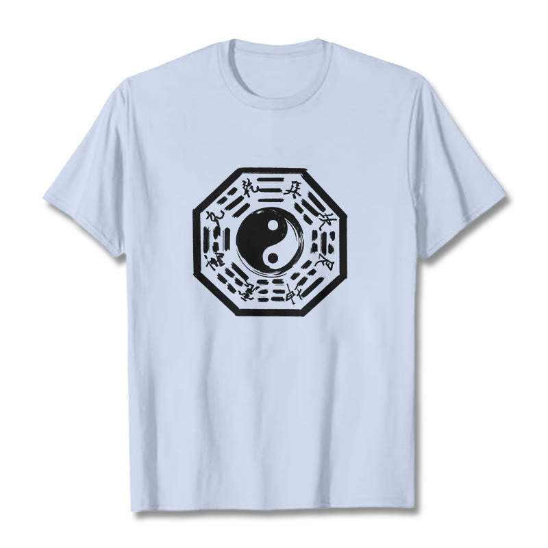 Ba Gua Pattern Cotton Tee T-shirt
