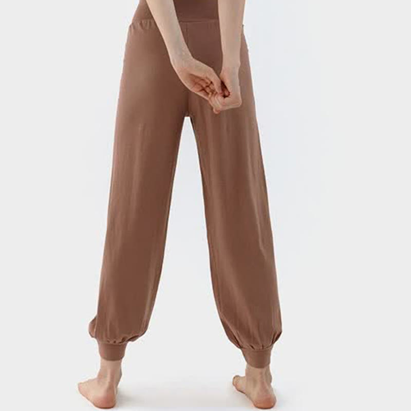 Casual Plain High Waist Quick Drying Women's Leica Pants