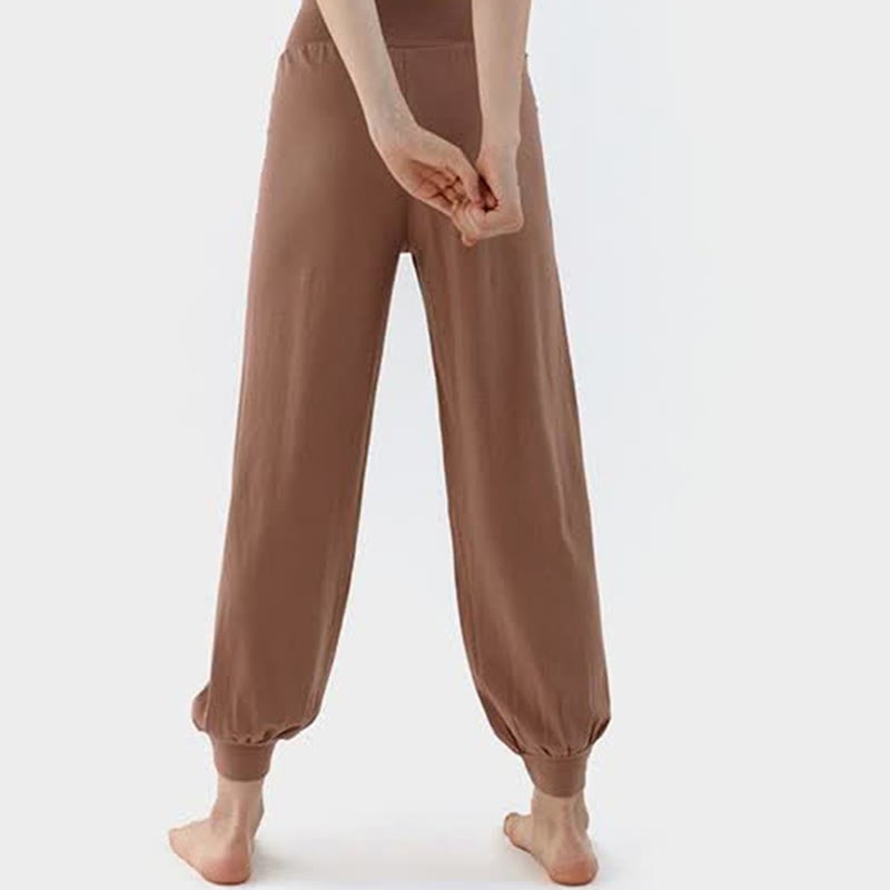 Casual Plain High Waist Quick Drying Women's Leica Pants