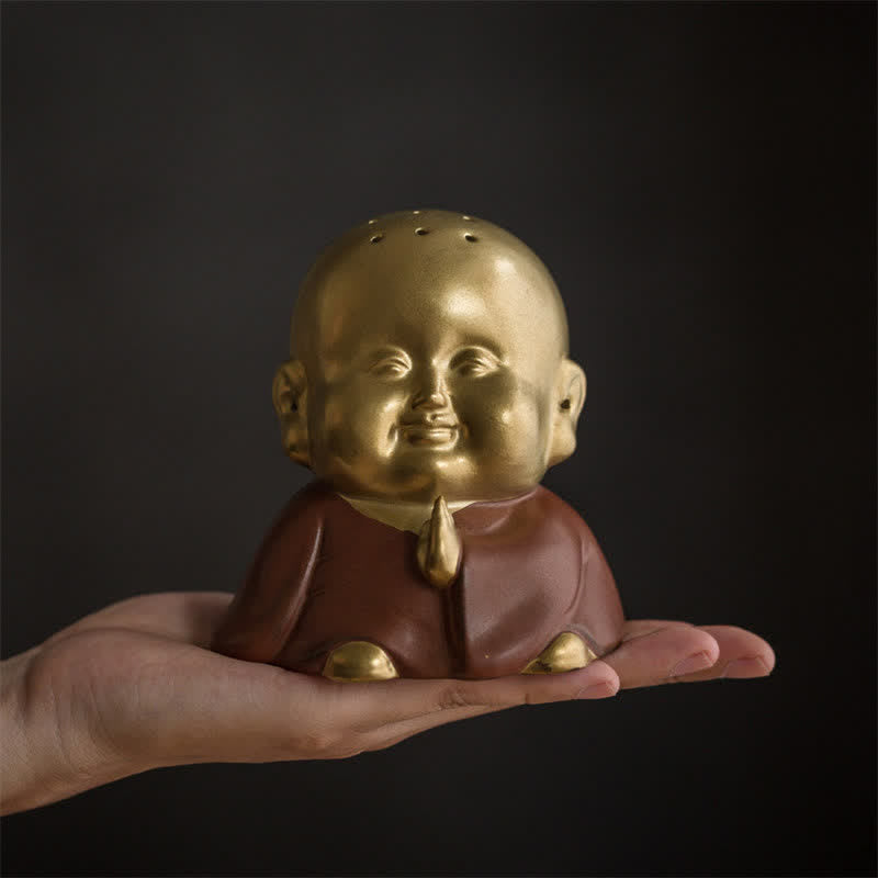 Little mystic zen Laughing mystic zen Ceramic Healing Incense Burner