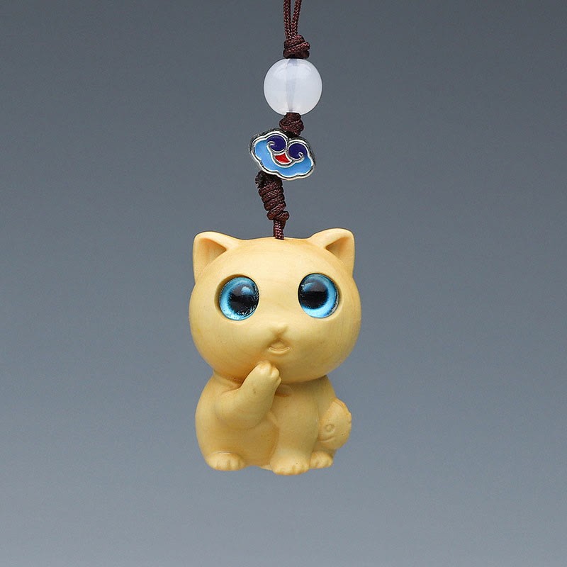 Thuja Sutchuenensis Green Sandalwood Boxwood Mini Cute Animal Rabbit Cat Deer Whale Prosperity Phone Hanging Decorations