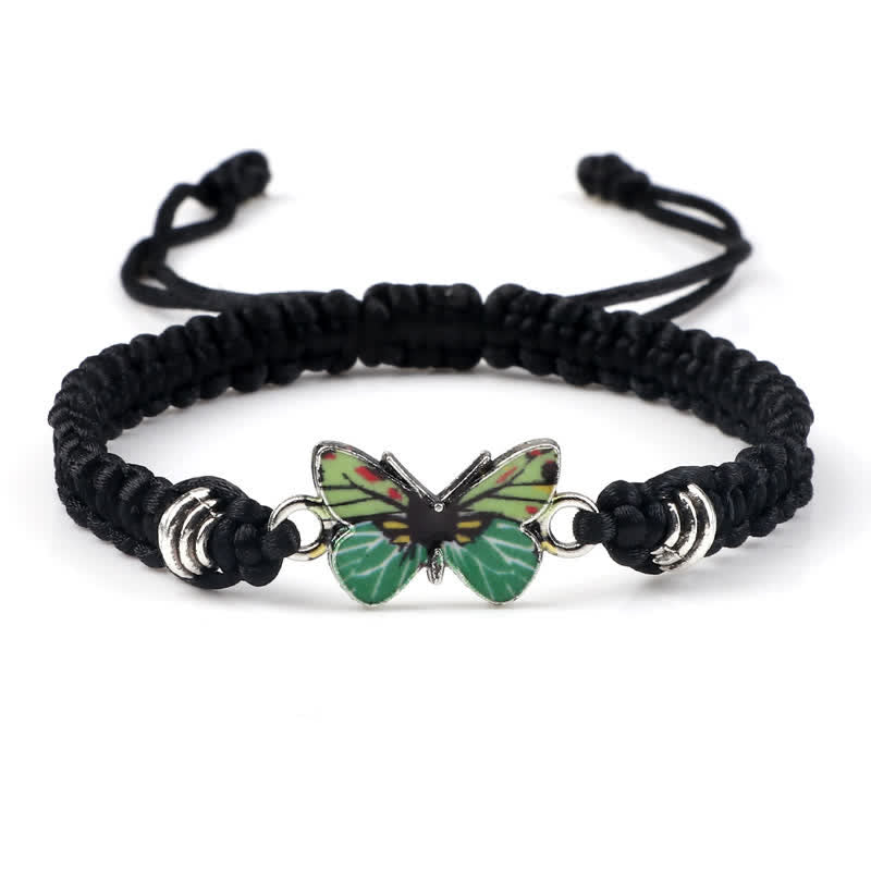 Butterfly Freedom Love String Charm Bracelet