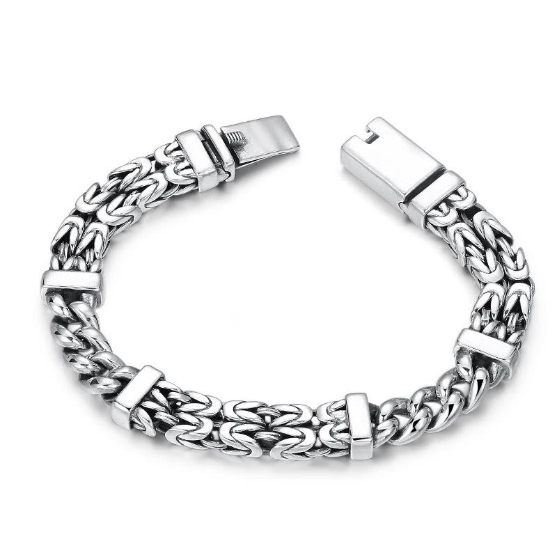 Retro Chain Pattern Luck Healing Bracelet