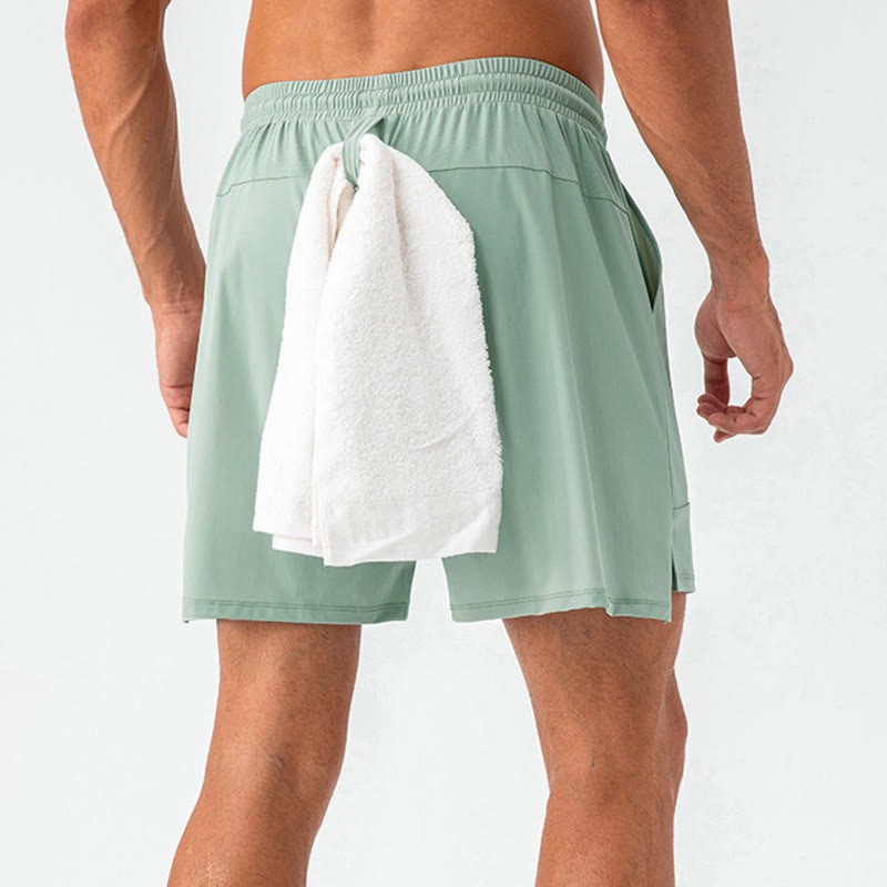 Men's Casual Quick Dry Sports Shorts With Pockets