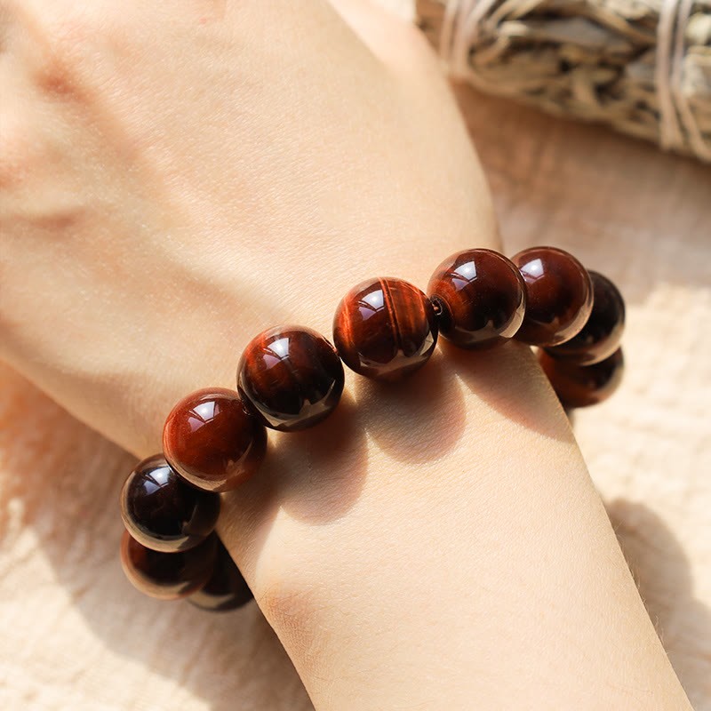 Natural Tiger Eye Healing Bead Bracelet