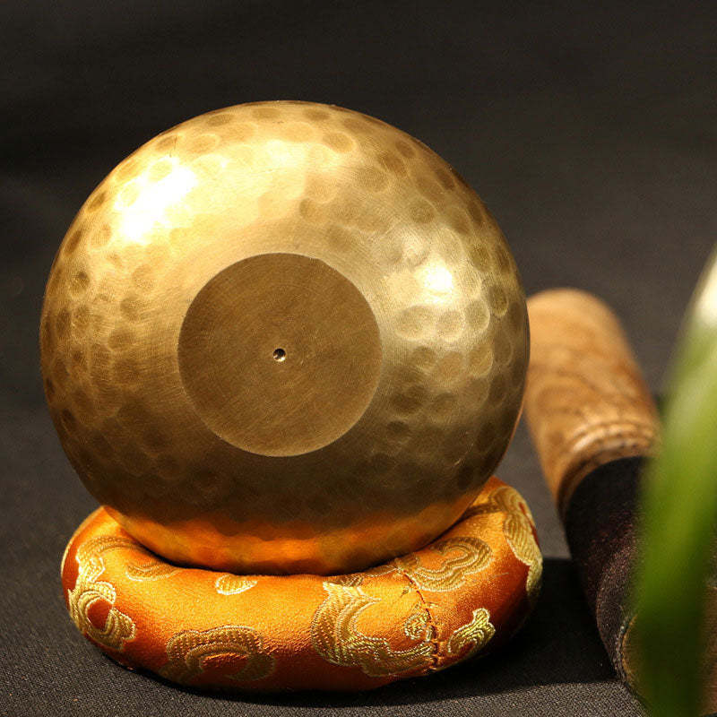 Tibetan Sound Bowl Handcrafted for Relaxation and Mindfulness Meditation Singing Bowl Set